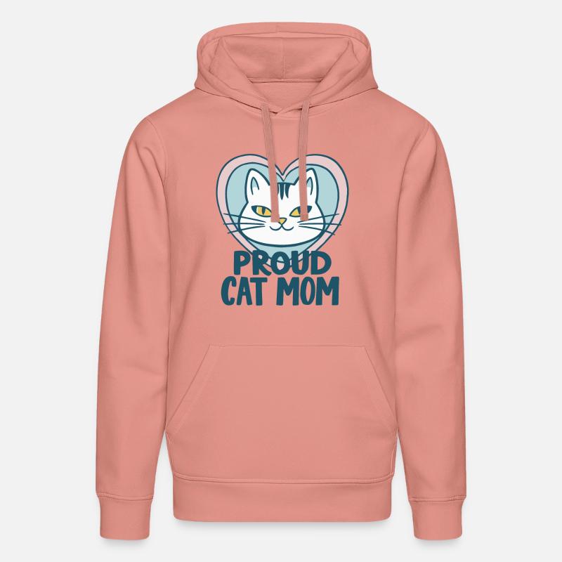 FIÈRE MAMAN CHAT - Sweat à capuche bio DRUMMER Stanley/Stella Unisexe - rose poudré