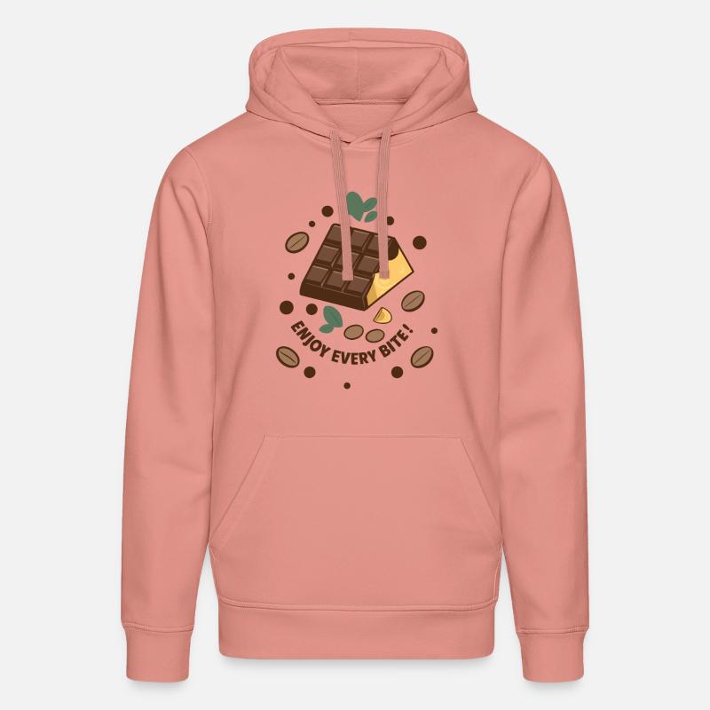 TABLETTES DE CHOCOLAT - Sweat à capuche bio DRUMMER Stanley/Stella Unisexe - rose poudré