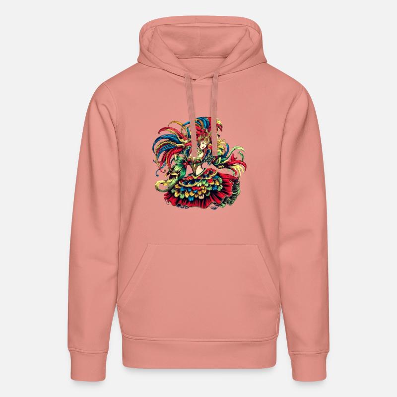 Costume de carnaval - Sweat à capuche bio DRUMMER Stanley/Stella Unisexe - rose poudré