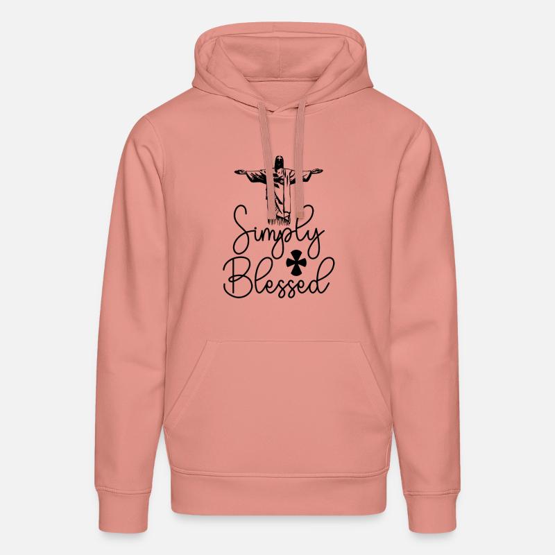 Simplement béni - Sweat à capuche bio DRUMMER Stanley/Stella Unisexe - rose poudré