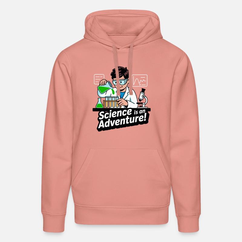 LA SCIENCE EST UNE AVENTURE - Sweat à capuche bio DRUMMER Stanley/Stella Unisexe - rose poudré