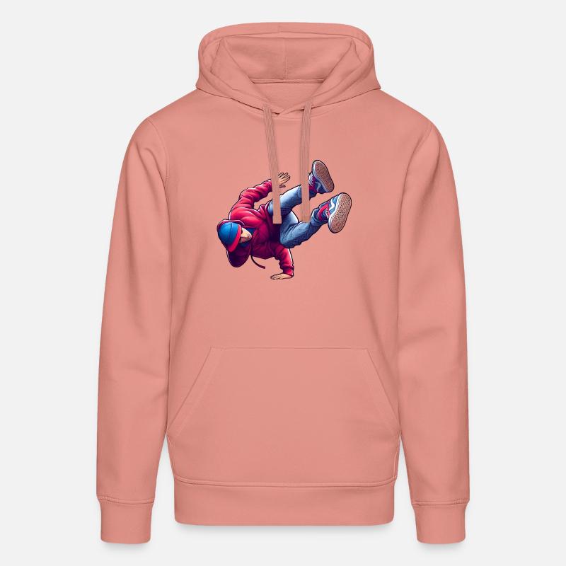 Breakdance Pas De Danse - Sweat à capuche bio DRUMMER Stanley/Stella Unisexe - rose poudré