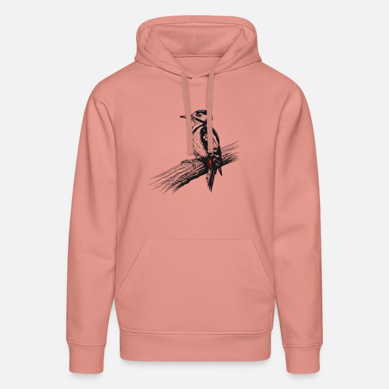 Pic épeiche - Sweat à capuche bio DRUMMER Stanley/Stella Unisexe - rose poudré