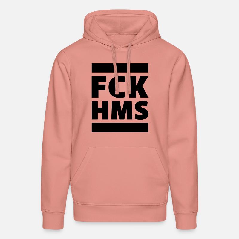 FCK HMS solidarité contre l’antisémitisme - Sweat à capuche bio DRUMMER Stanley/Stella Unisexe - rose poudré