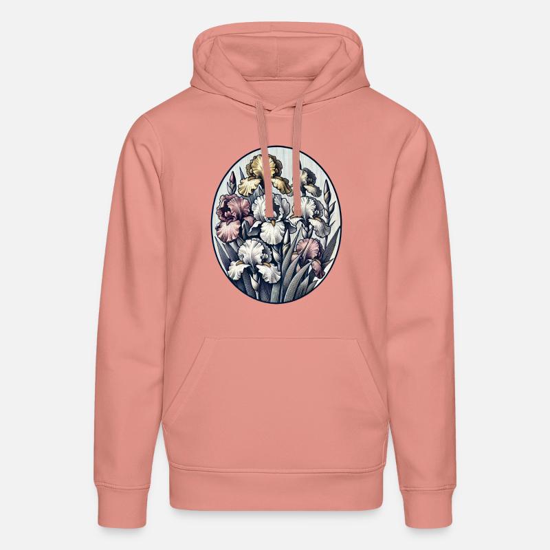 Iris - Sweat à capuche bio DRUMMER Stanley/Stella Unisexe - rose poudré