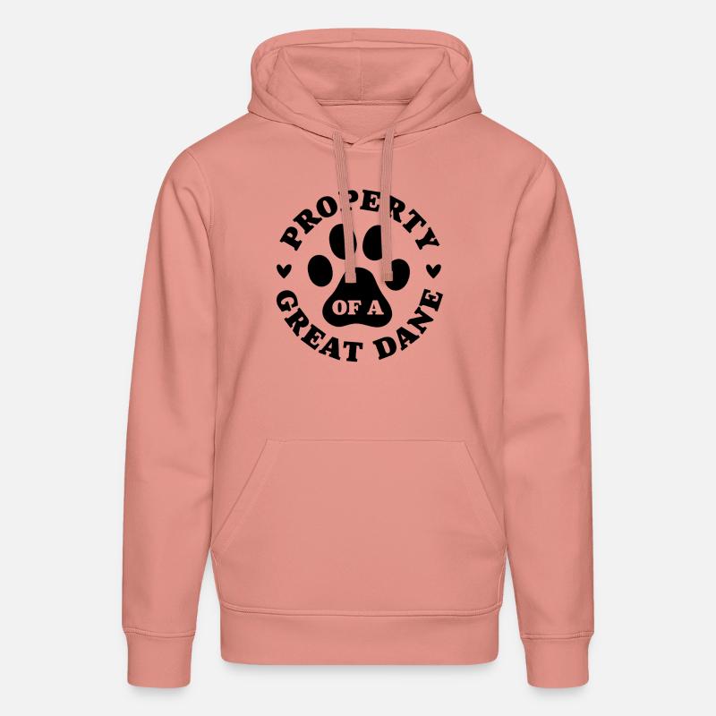 Eigentum einer Deutschen Dogge - Stanley/Stella Unisex Bio-Hoodie DRUMMER  - Altrosa