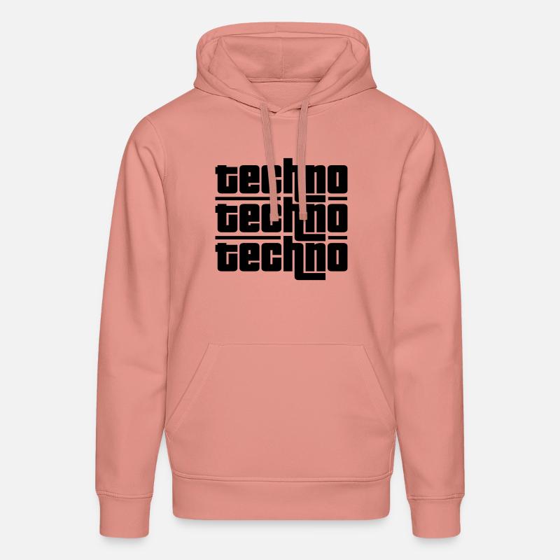 Techno Techno Techno - Stanley/Stella Unisex Bio-Hoodie DRUMMER  - Altrosa