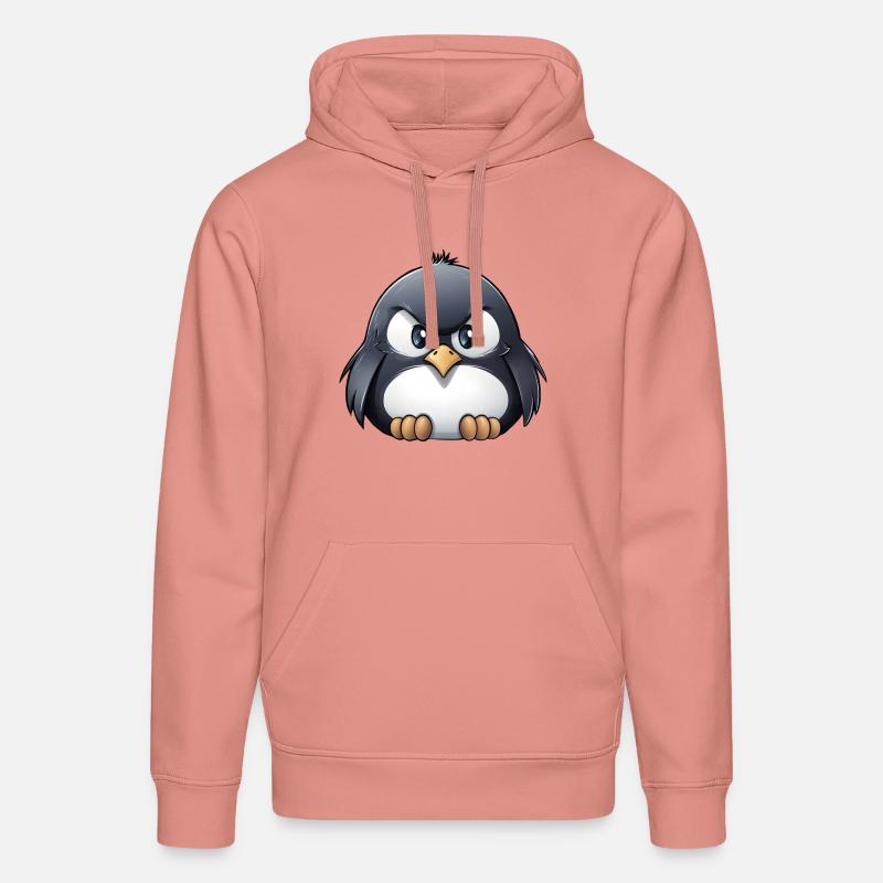 Grumpy Pinguin - Stanley/Stella Unisex Bio-Hoodie DRUMMER  - Altrosa