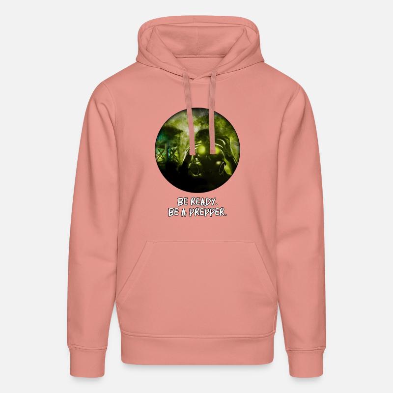 Bereitstehen. Sei ein Prepper. - Stanley/Stella Unisex Bio-Hoodie DRUMMER  - Altrosa
