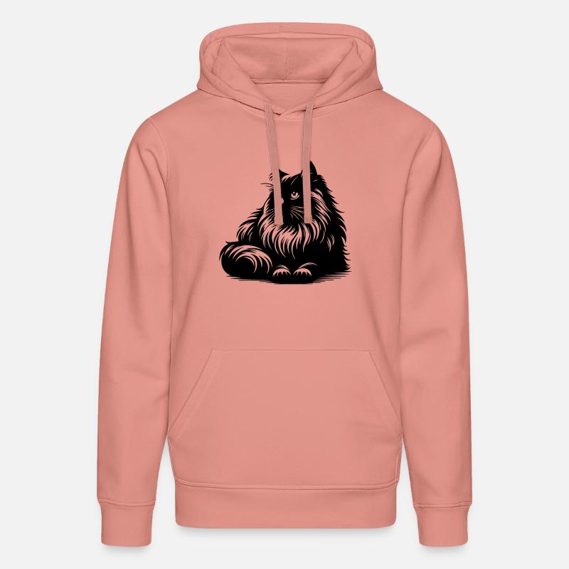 Chat Ragdoll - Sweat à capuche bio DRUMMER Stanley/Stella Unisexe - rose poudré