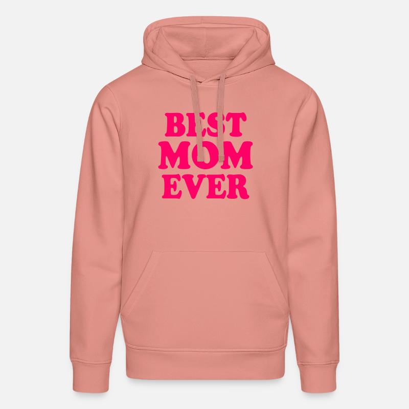 Best mom ever - Sweat à capuche bio DRUMMER Stanley/Stella Unisexe - rose poudré
