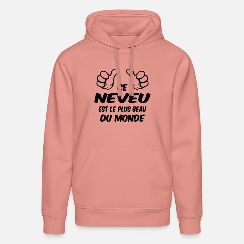 MEILLEUR NEVEU - Sweat à capuche bio DRUMMER Stanley/Stella Unisexe - rose poudré