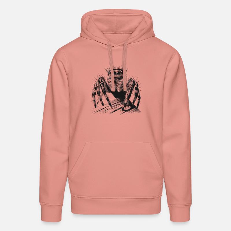 Araignée sauteuse - Sweat à capuche bio DRUMMER Stanley/Stella Unisexe - rose poudré