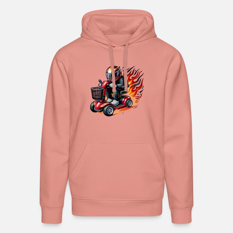 Scooter de course - Sweat à capuche bio DRUMMER Stanley/Stella Unisexe - rose poudré