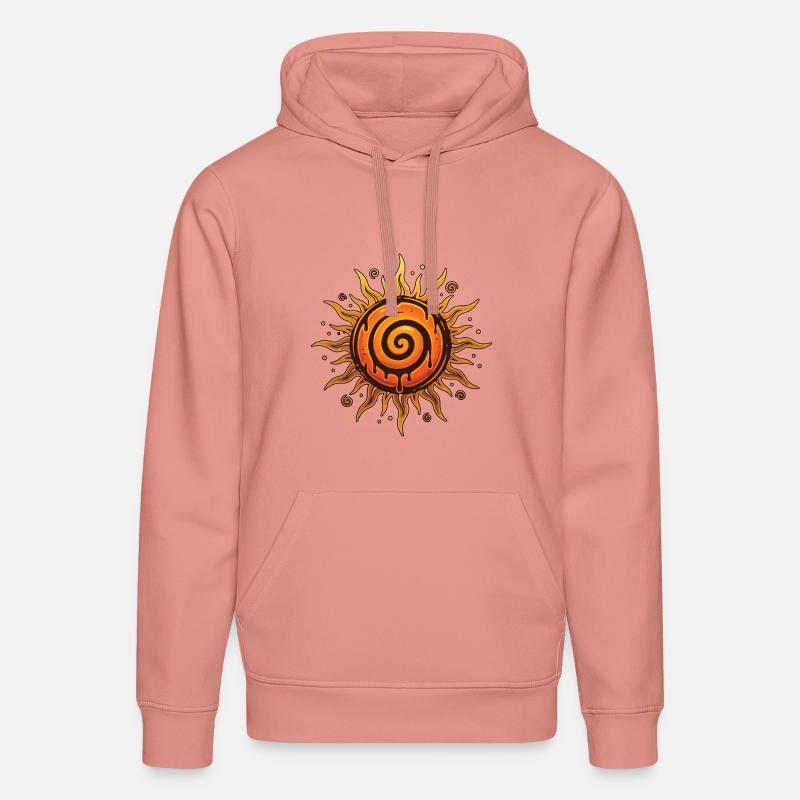 Litha Pagan Solstice d’été Midsommar - Sweat à capuche bio DRUMMER Stanley/Stella Unisexe - rose poudré