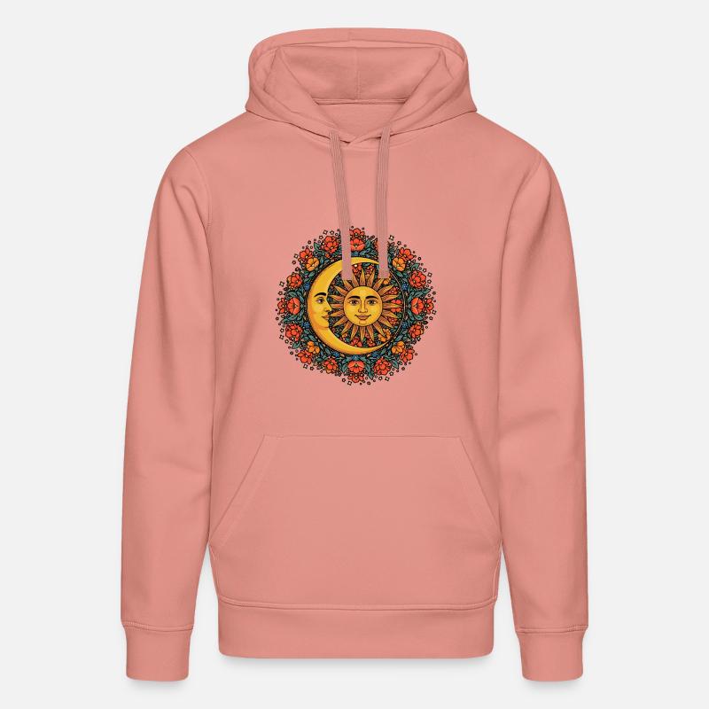 Litha Pagan Solstice d’été Midsommar - Sweat à capuche bio DRUMMER Stanley/Stella Unisexe - rose poudré