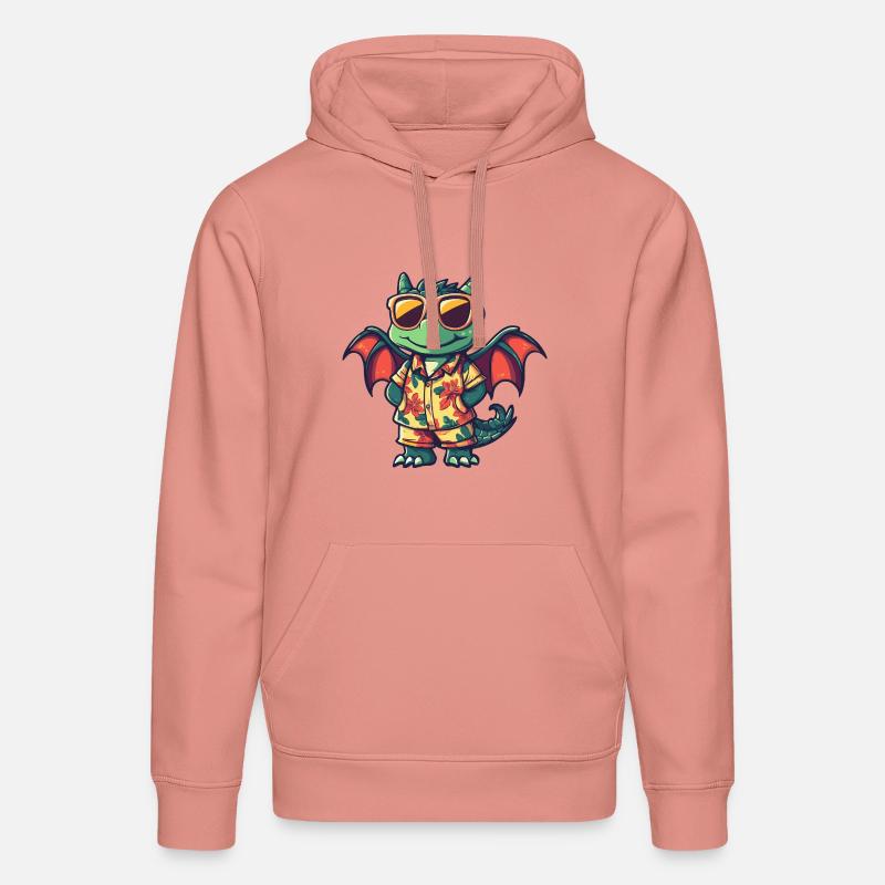 Dragon Cool Summer - Sweat à capuche bio DRUMMER Stanley/Stella Unisexe - rose poudré