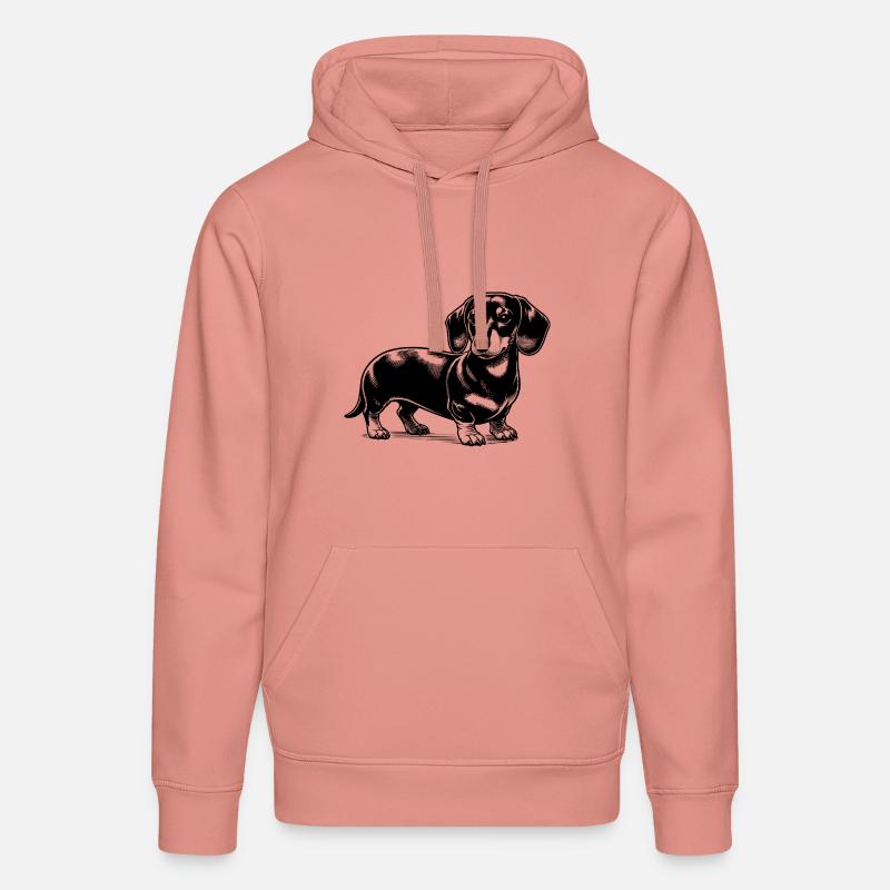 Teckel - Sweat à capuche bio DRUMMER Stanley/Stella Unisexe - rose poudré