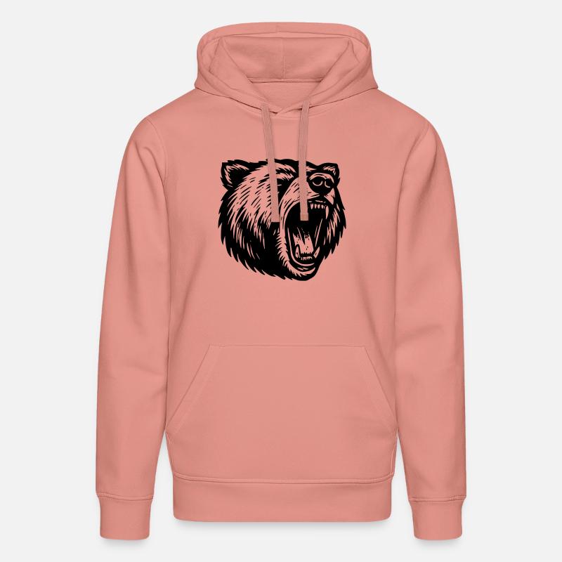Grizzly - Sweat à capuche bio DRUMMER Stanley/Stella Unisexe - rose poudré