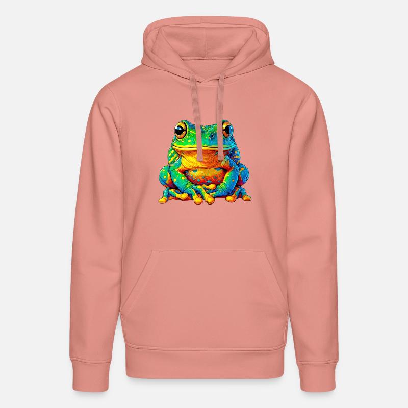 Grenouille - Sweat à capuche bio DRUMMER Stanley/Stella Unisexe - rose poudré