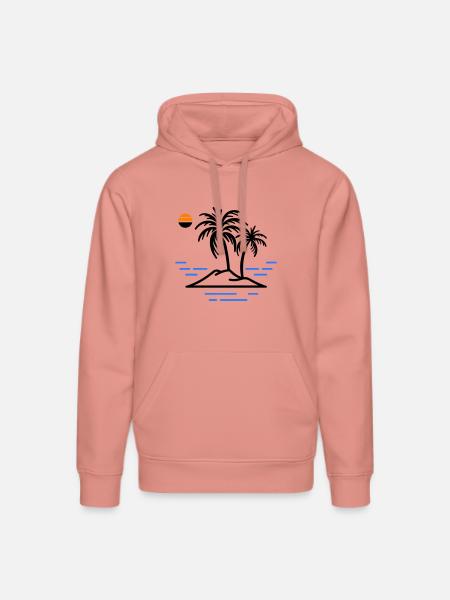 Palm Island - Stanley/Stella DRUMMER Unisex Organic Hoodie - canyon pink