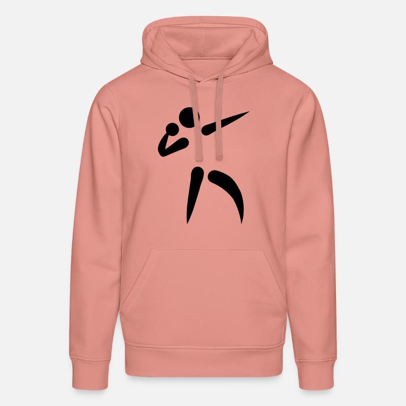 Lancer du poids - Sweat à capuche bio DRUMMER Stanley/Stella Unisexe - rose poudré