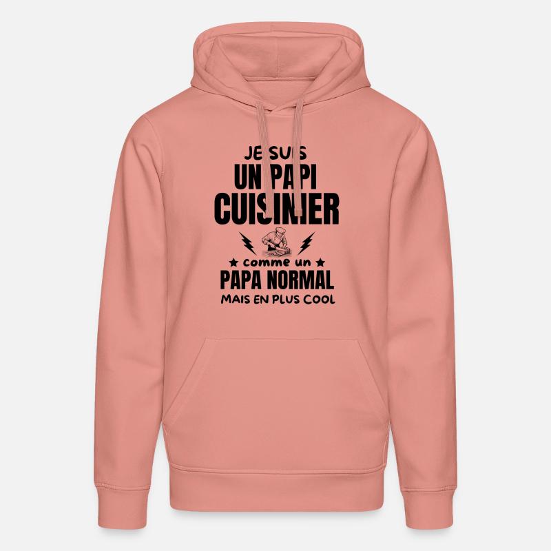 PAPI CUIISNIER - Sweat à capuche bio DRUMMER Stanley/Stella Unisexe - rose poudré