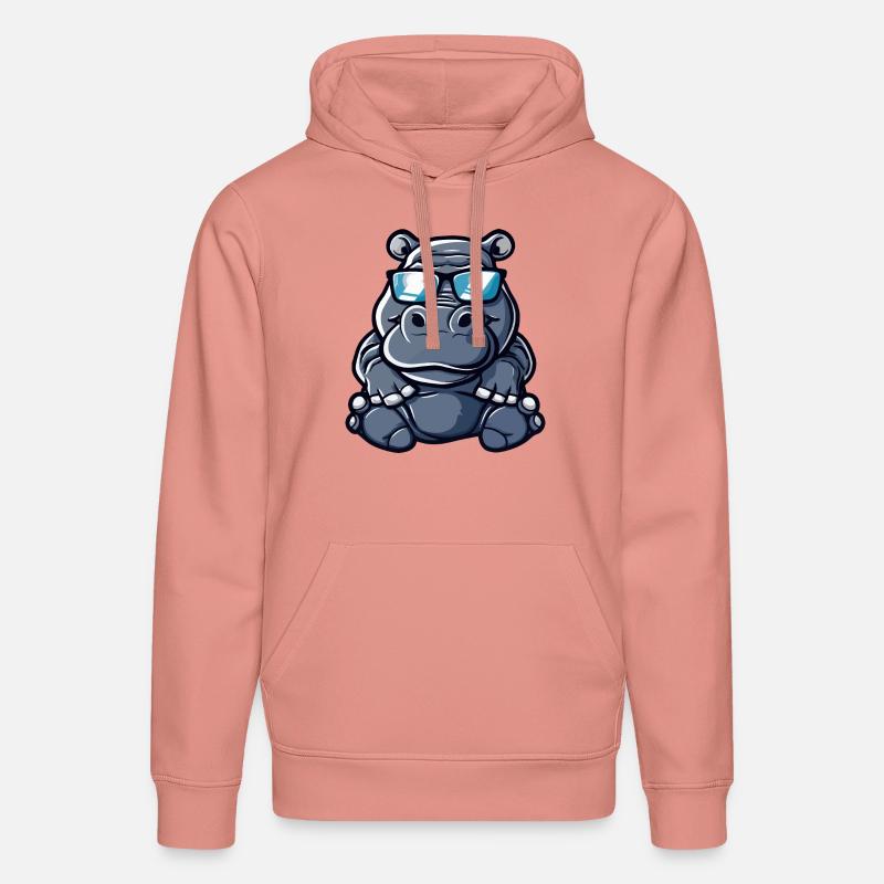 Nilpferd Cool Comic - Stanley/Stella Unisex Bio-Hoodie DRUMMER  - Altrosa