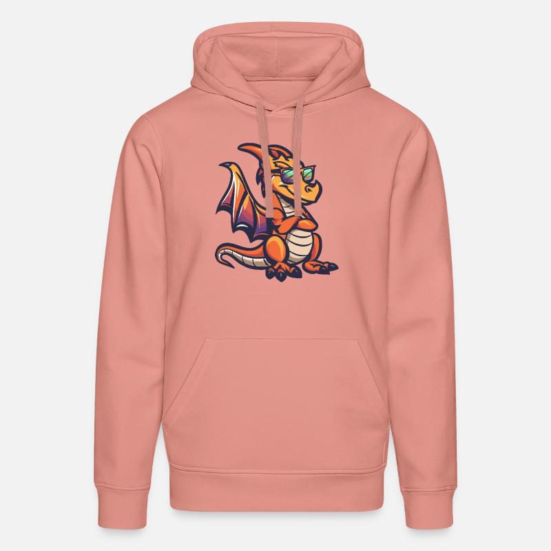 Dragon Cool Bande Dessinée - Sweat à capuche bio DRUMMER Stanley/Stella Unisexe - rose poudré