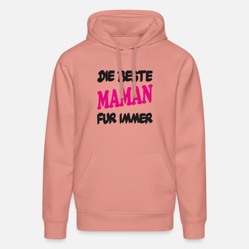 DIE BESTE MAMAN FUR IMMER - Sweat à capuche bio DRUMMER Stanley/Stella Unisexe - rose poudré