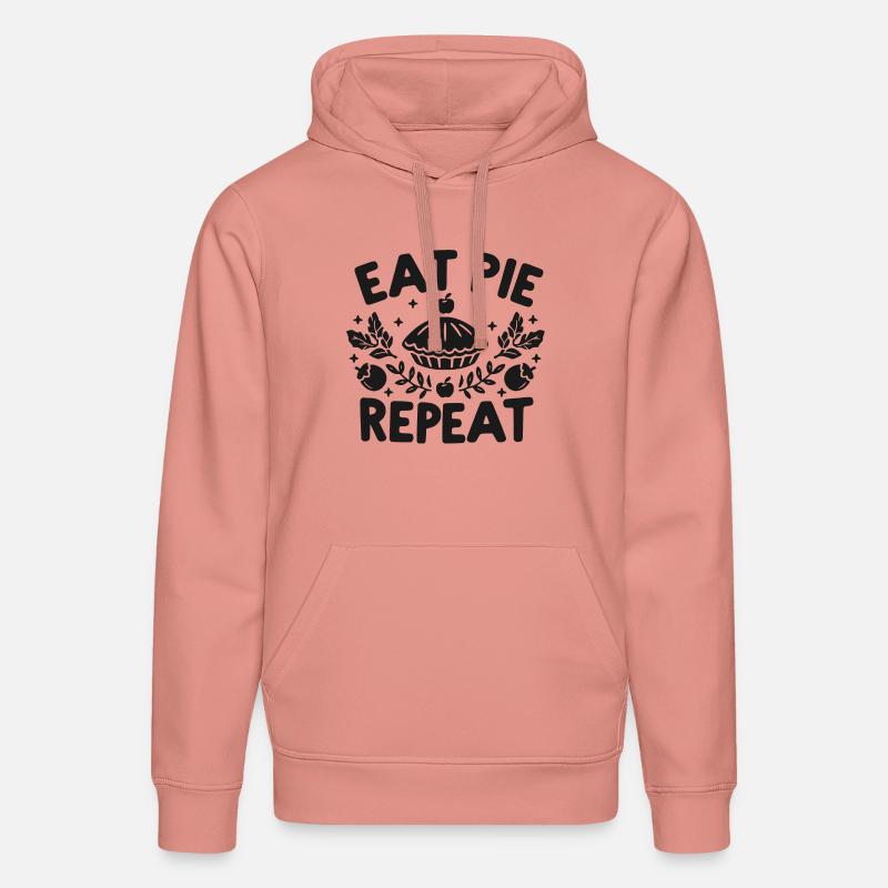 Eat Pie Répéter - Sweat à capuche bio DRUMMER Stanley/Stella Unisexe - rose poudré