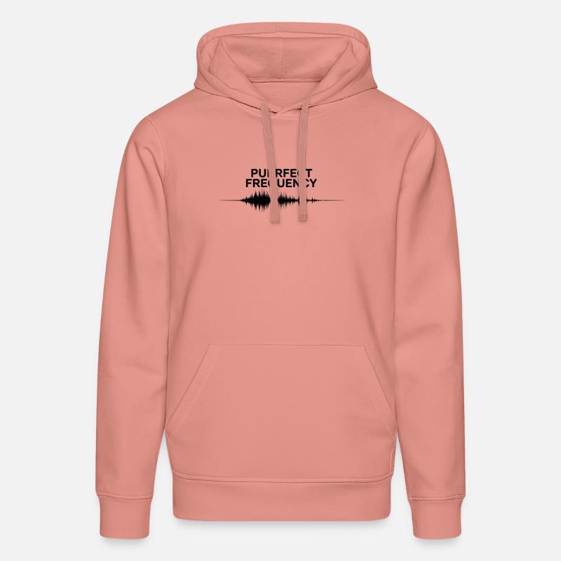 Fréquence parfaite - Sweat à capuche bio DRUMMER Stanley/Stella Unisexe - rose poudré