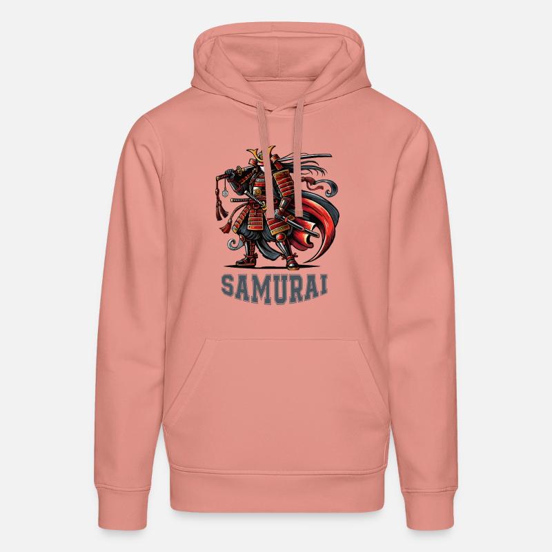 Bande dessinée de samouraï - Sweat à capuche bio DRUMMER Stanley/Stella Unisexe - rose poudré