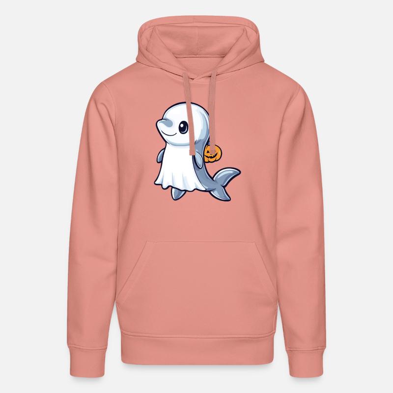Delfin Halloween Comic Geist - Stanley/Stella Unisex Bio-Hoodie DRUMMER  - Altrosa