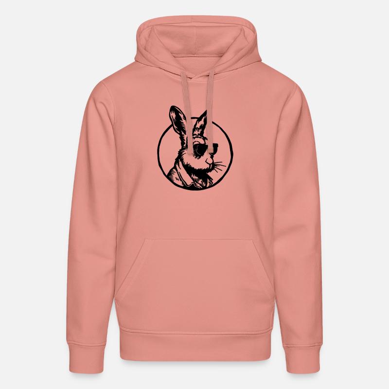 Lapin Lapin - Sweat à capuche bio DRUMMER Stanley/Stella Unisexe - rose poudré