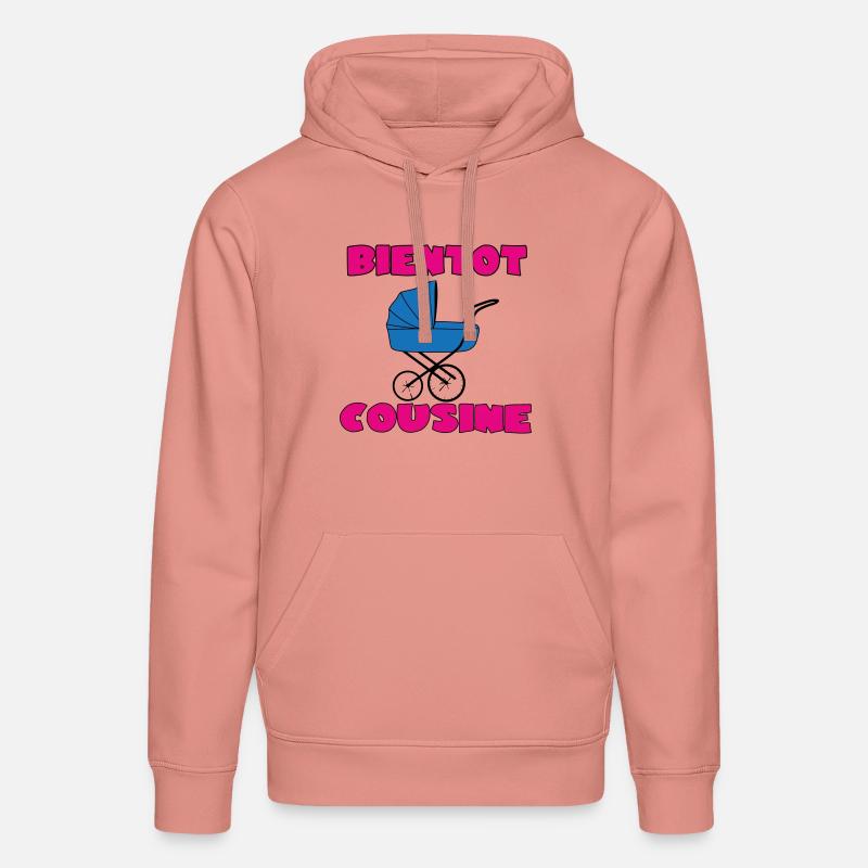 BALD EIN COUSIN - Stanley/Stella Unisex Bio-Hoodie DRUMMER  - Altrosa