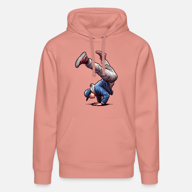 Style De Danse Breakdance - Sweat à capuche bio DRUMMER Stanley/Stella Unisexe - rose poudré