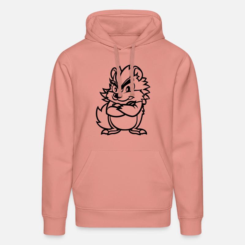 hérisson - Sweat à capuche bio DRUMMER Stanley/Stella Unisexe - rose poudré