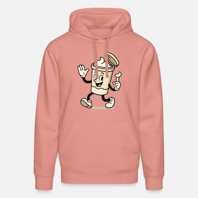 eiscreme becher comic - Stanley/Stella Unisex Bio-Hoodie DRUMMER  - Altrosa