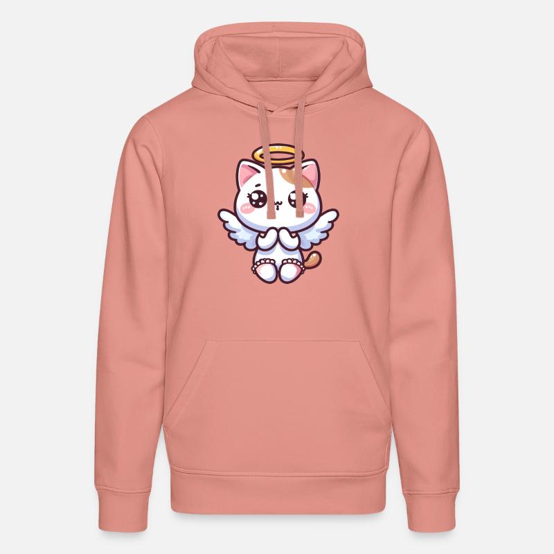 Ange Chat Anime Ange Chaton - Sweat à capuche bio DRUMMER Stanley/Stella Unisexe - rose poudré
