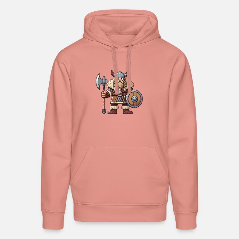Bande dessinée viking - Sweat à capuche bio DRUMMER Stanley/Stella Unisexe - rose poudré