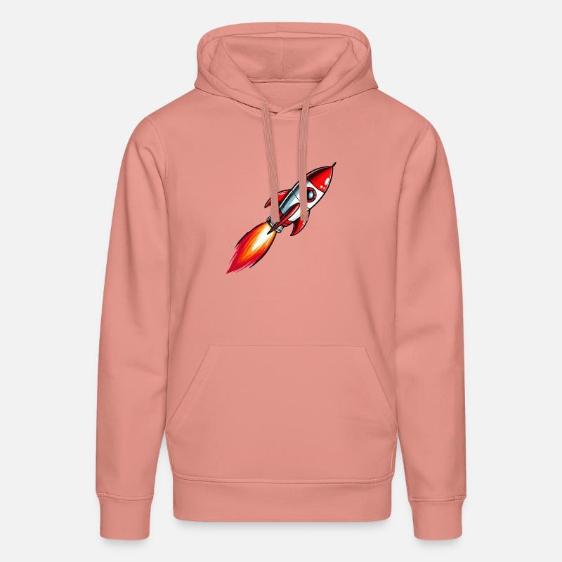 Fusée - Sweat à capuche bio DRUMMER Stanley/Stella Unisexe - rose poudré