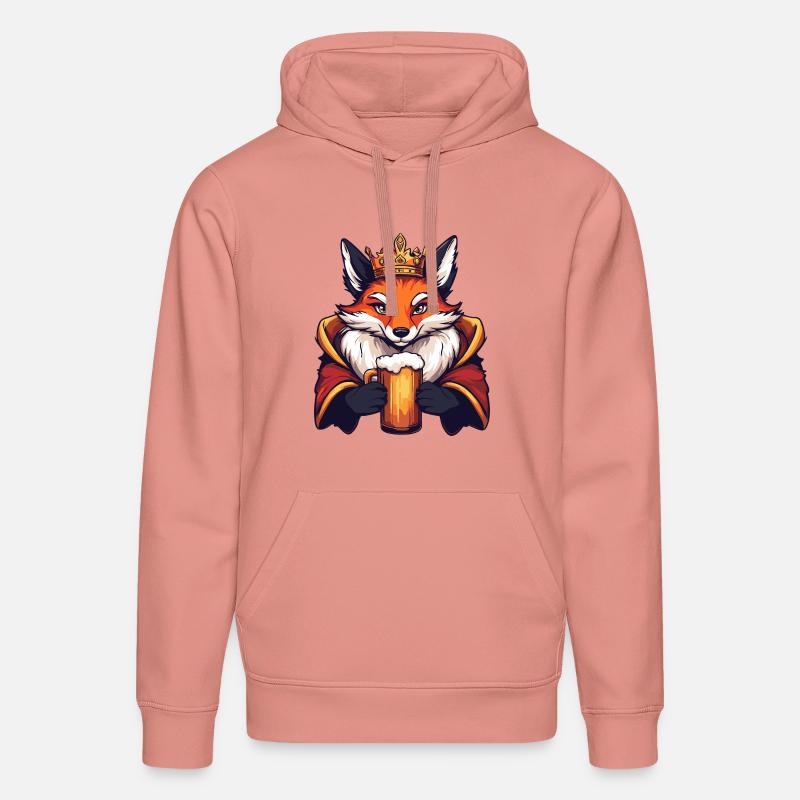 Fuchs Bier Lustig - Stanley/Stella Unisex Bio-Hoodie DRUMMER  - Altrosa