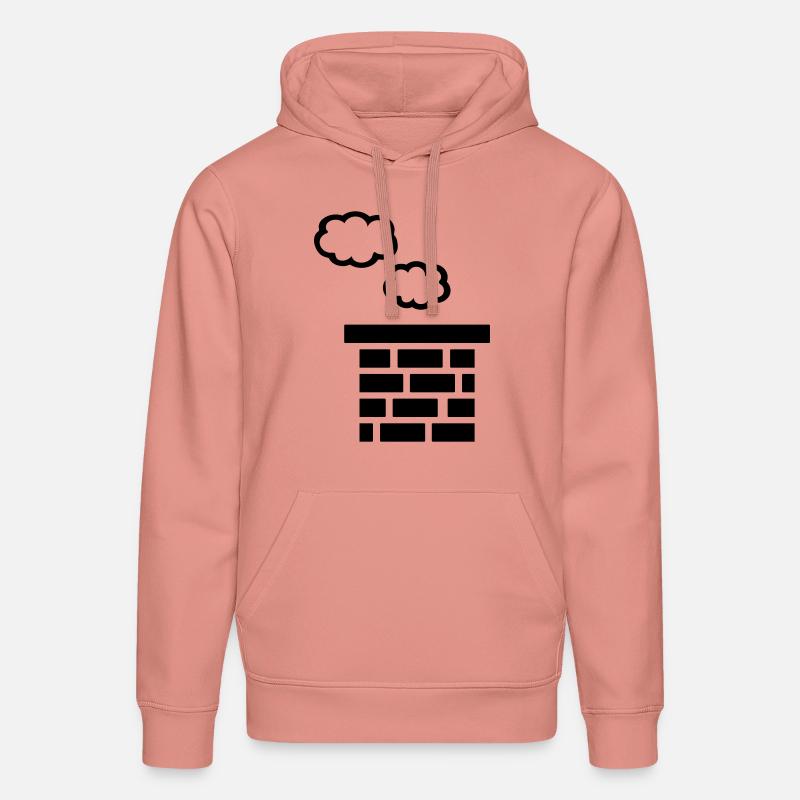 Cheminée - Sweat à capuche bio DRUMMER Stanley/Stella Unisexe - rose poudré