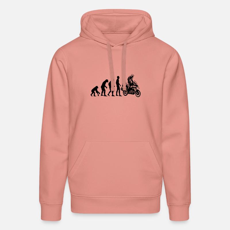 Human Evolution Enduro - Sweat à capuche bio DRUMMER Stanley/Stella Unisexe - rose poudré