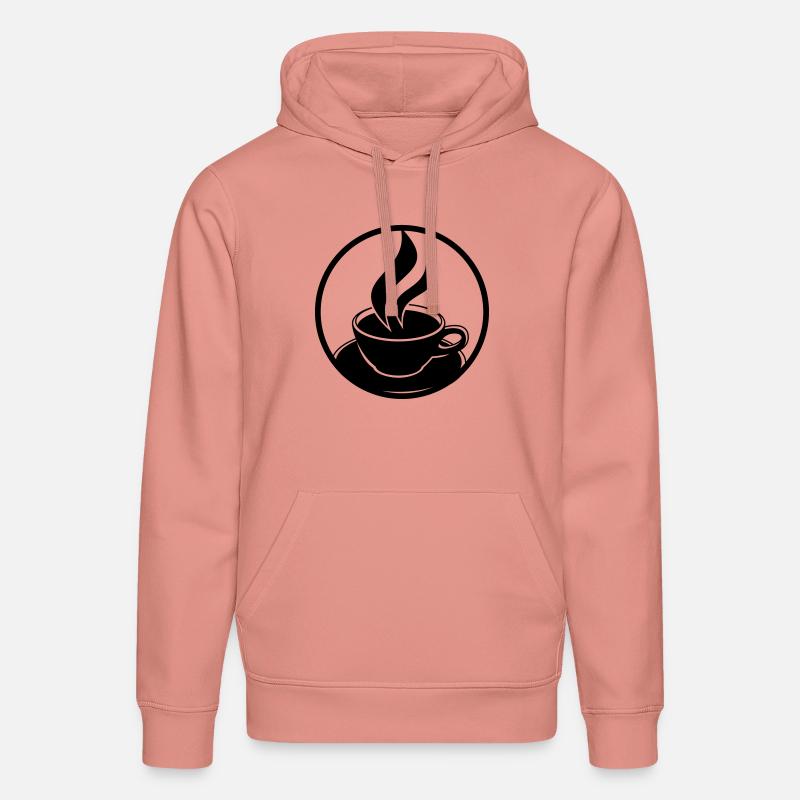 Coffee Cup Logo - Sweat à capuche bio DRUMMER Stanley/Stella Unisexe - rose poudré