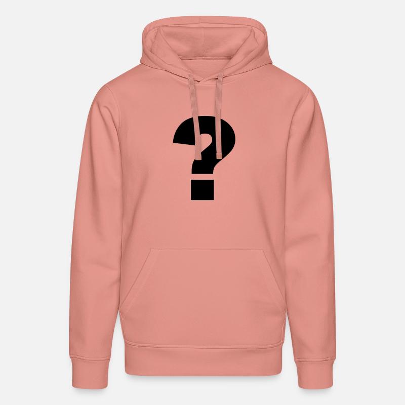 Point d’interrogation noir - Sweat à capuche bio DRUMMER Stanley/Stella Unisexe - rose poudré