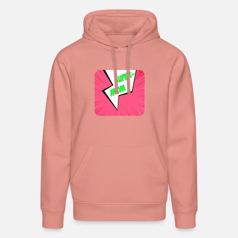 Supermom, Superheldin. Beste Mama. Comicbuch. - Stanley/Stella Unisex Bio-Hoodie DRUMMER  - Altrosa