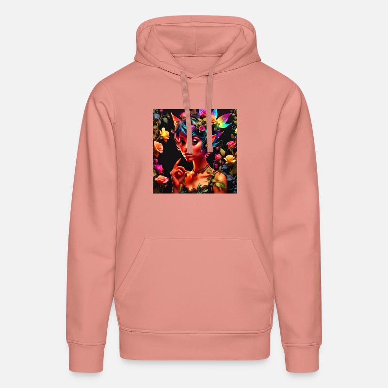 Pixie, Princesse, Fantaisie, Cadeau, - Sweat à capuche bio DRUMMER Stanley/Stella Unisexe - rose poudré