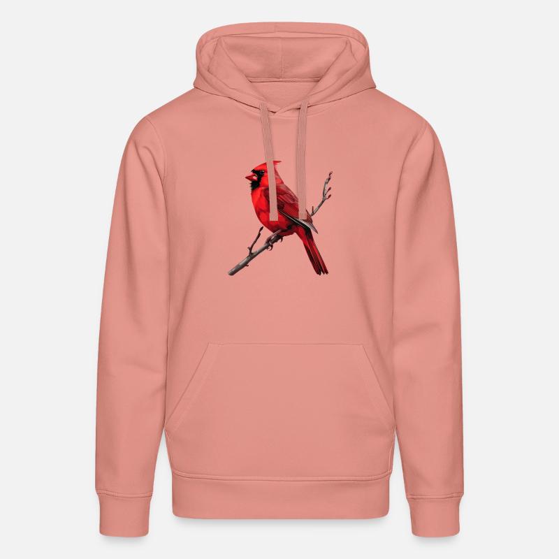 Rotkardinal Vogel - Stanley/Stella Unisex Bio-Hoodie DRUMMER - Altrosa